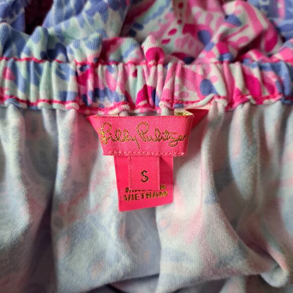 Lilly Pulitzer MORIAH Midi Maxi Dress Raz Berry Sea You Soon Lilac Pink Small - Picture 8 of 10